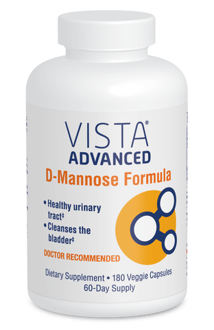 VISTA® Advanced D-Mannose Formula 500mg (180 veg capsules)