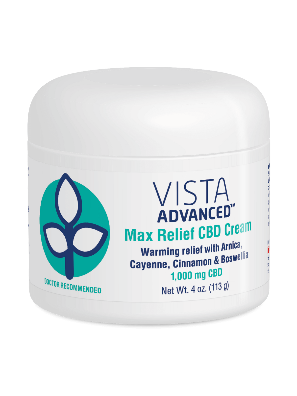 VISTA® Advanced Max Relief CBD Cream (4 oz)